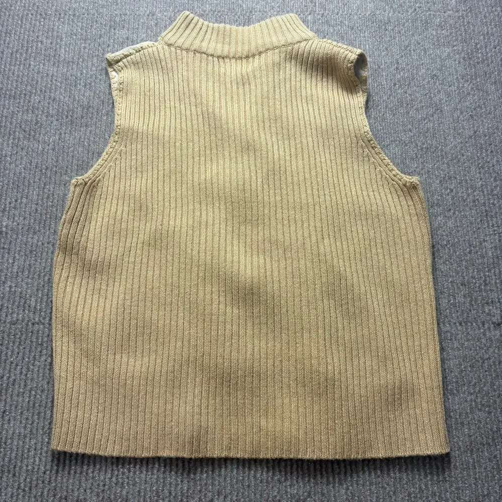 Designers Originals size Medium Women’s Tan Suede Leather Sweater Vest